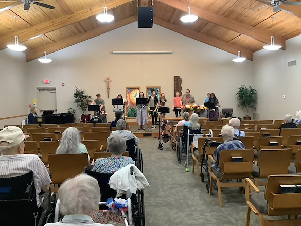 Schowalter Villa residents enjoying music