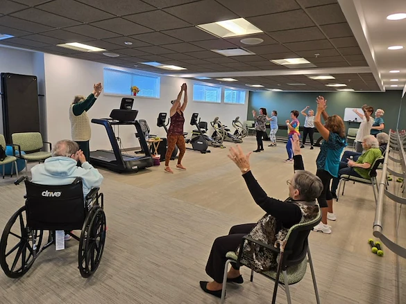 Astral at Franklin, senior living community offering independent living, assisted living, and memory care in Franklin, IN, residents enjoy staying active