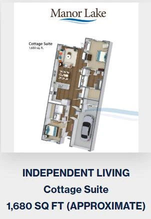 Cottage $4,895.00 Includes all major appliances including washer & dryer. Includes one meal a day of your choice, housekeeping, electricity, water, trash, Wifi, basic cable, transportation to local doctors appointments on Tuesday