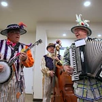 Hudson Estates Gracious Retirement Living Hawthorn Senior Independent Living in Lansdale, Pennsylvania residents dressed up in costume and playing instruments
