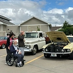 Kidron Bethel Village senior living community and continuing care retirement community (CCRC) offering independent living, assisted living, and respite care in North Newton, KS, community car show event