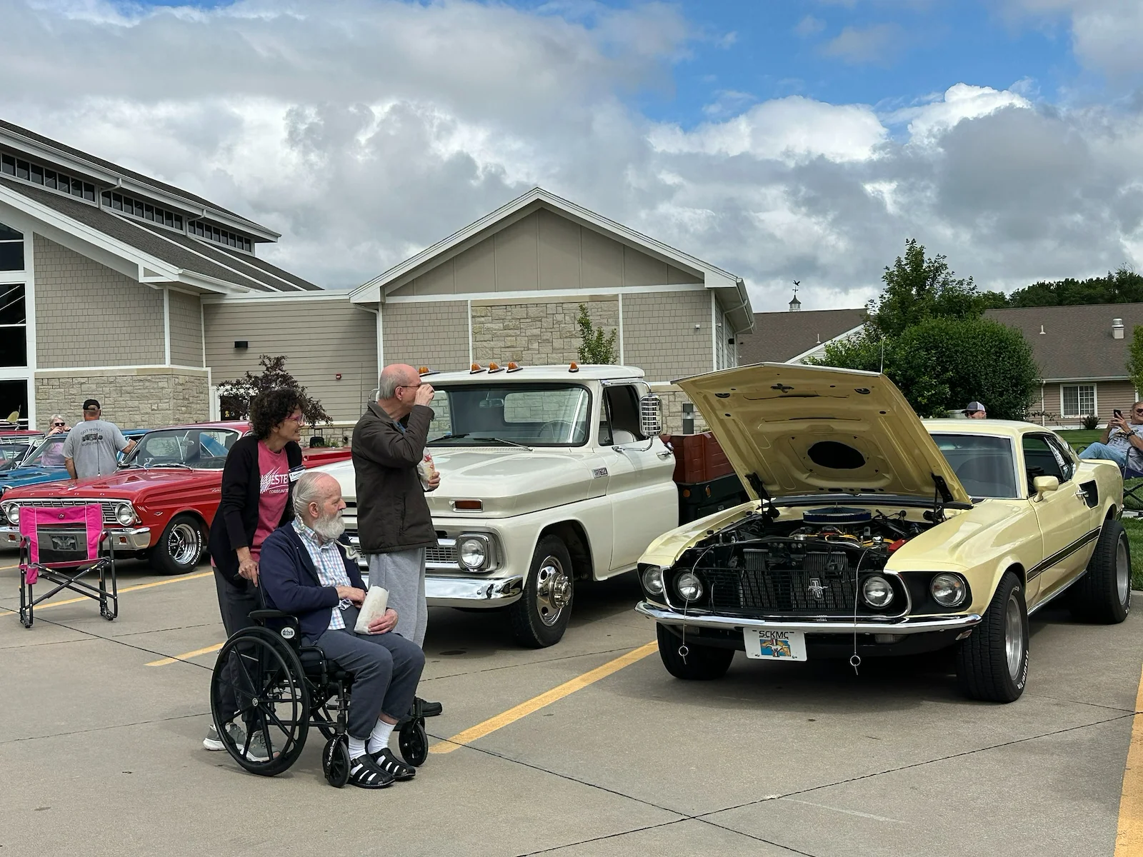 Kidron Bethel Village senior living community and continuing care retirement community (CCRC) offering independent living, assisted living, and respite care in North Newton, KS, community car show event