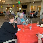Beachwood Commons by New Perspective in Beachwood, OH, residents at a birthday celebration
