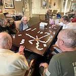 Charter Senior Living of Fredericksburg, Virginia, stimulating resident activity - game