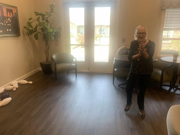 Residents of The Lodge at Pine Creek enjoying a day of bowling