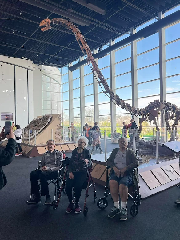 Charter Senior Living of Franklin in Franklin, Tennessee, resident off-site trip to a museum