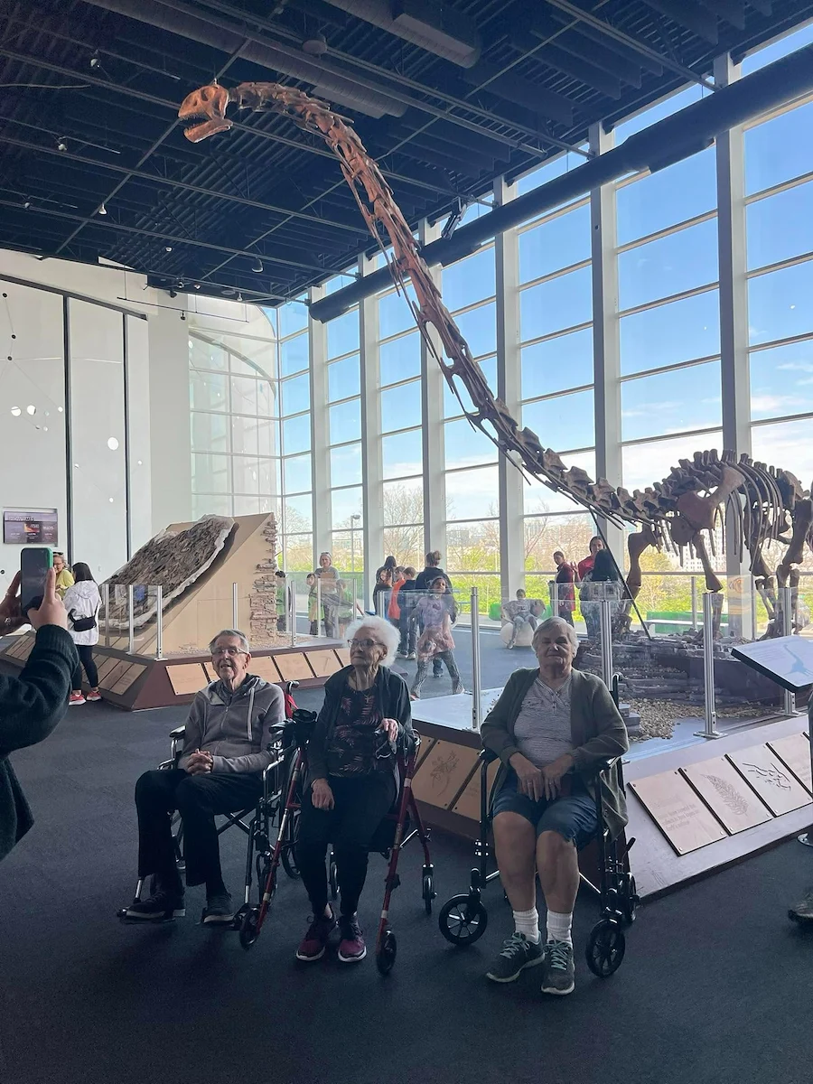 Charter Senior Living of Franklin in Franklin, Tennessee, resident off-site trip to a museum