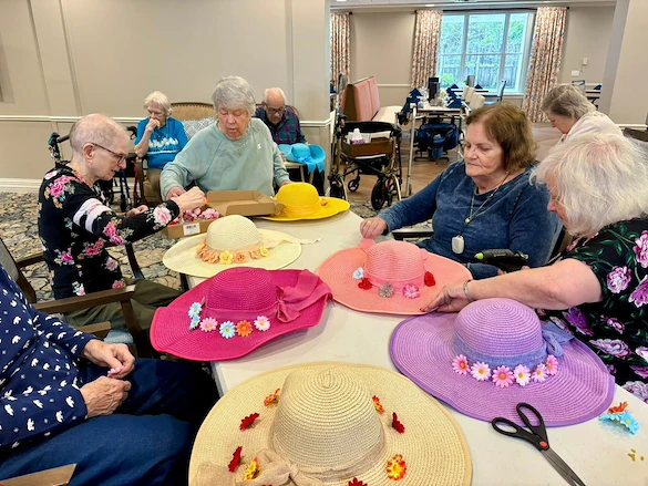 Charter Senior Living of Danvers resident activity - craft