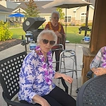 Pomeroy Living Northville residents enjoying the outdoors