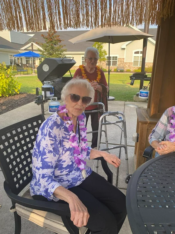 Pomeroy Living Northville residents enjoying the outdoors