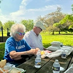 Highgrove at Tates Creek Lexington, KY, residents enjoy an outing for a picnic