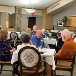 Ascension Living Alexian Village Tennessee Senior Living, independent living, assisted living, memory care, and continuing care retirement community (CCRC) in Signal Mountain, TN, residents socializing
