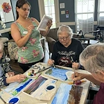 Charter Senior Living of Cookeville resident activities - painting
