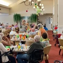 party at Meadowlark Estates Gracious Retirement Living Hawthorn Senior Independent Living in Lawrence, Kansas