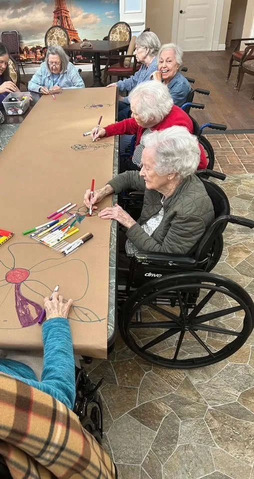 The Chateaus at Montclair Senior Memory Care in Shreveport, LA resident drawing