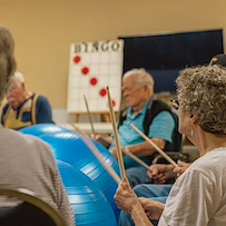 Vineyard Park of Port Orchard residents making music