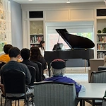 Bartlett Reserve independent living in Durham, NC, residents enjoying live musical entertainment