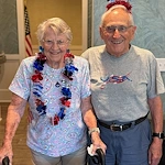 The Barclay at Little River happy residents celebrating