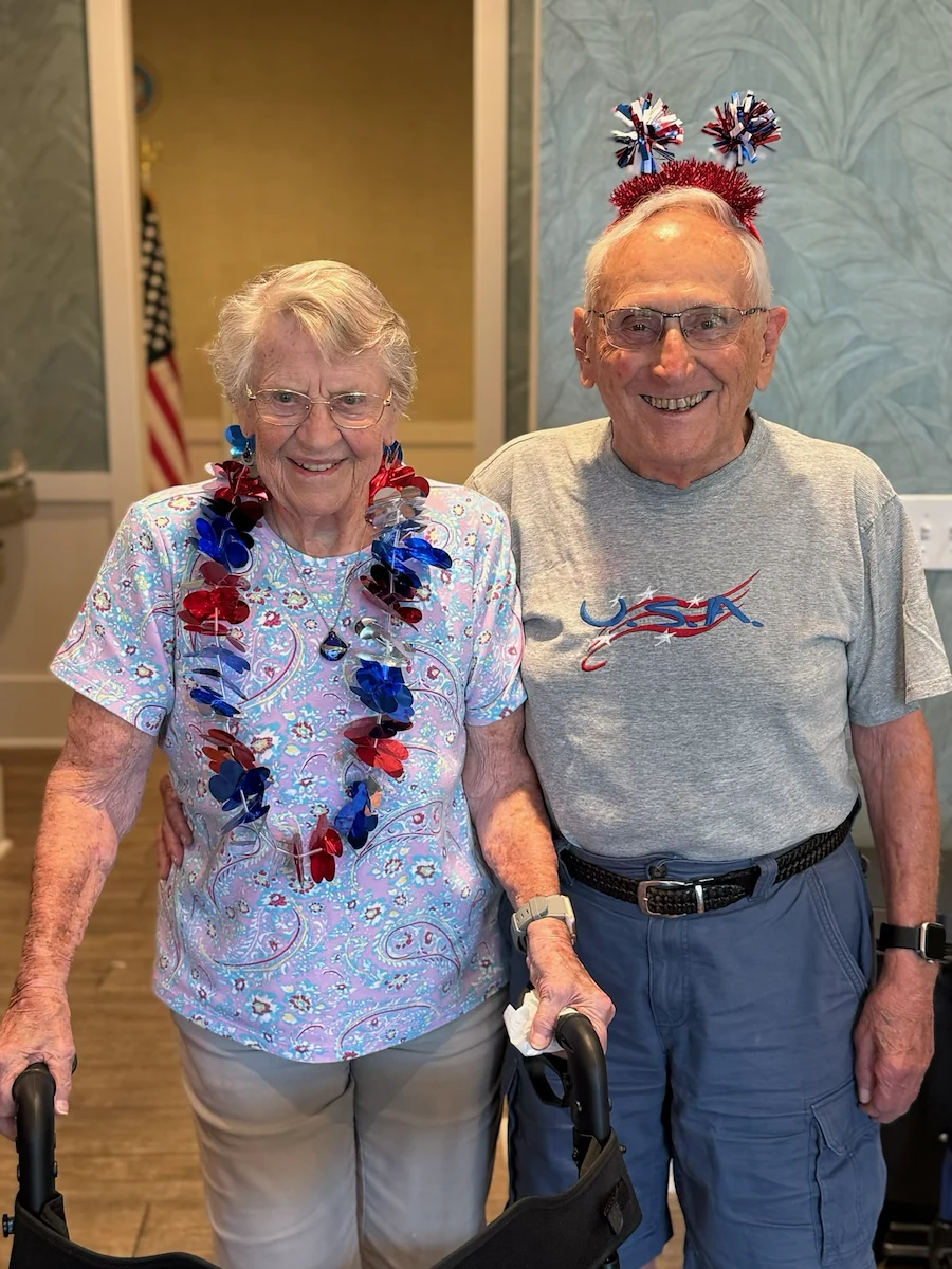 The Barclay at Little River happy residents celebrating