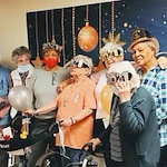 Oak Park Retirement Hawthorn Senior Independent Living in Salisbury, North Carolina residents celebrating New Years