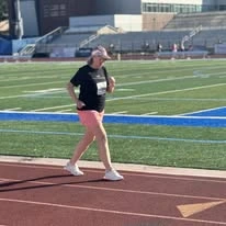 The Villas at Ovation Independent Senior Living in Washington, Utah resident competing in a race on a track