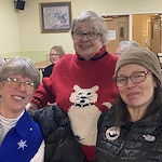 Residents of Village at the Oaks enjoying a Christmas Party