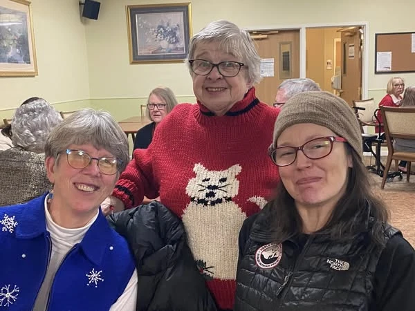 Residents of Village at the Oaks enjoying a Christmas Party