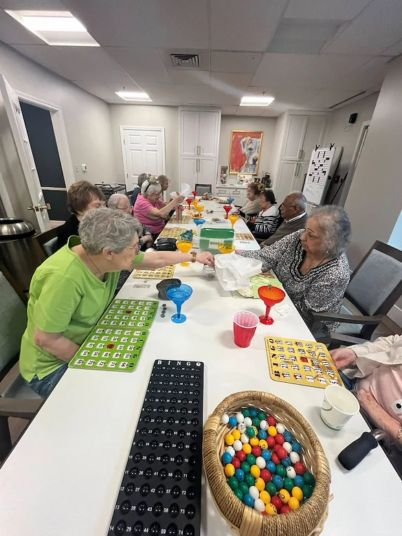 Charter Senior Living of Dedham in Dedham, MA, resident activity - Bingo