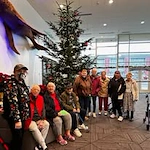 Suzanne Elise Assisted Senior Living in Seaside, Oregon residents at a Christmas celebration