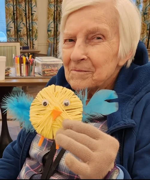 Residents of the Blake at Miramar got creative with hands-on crafts