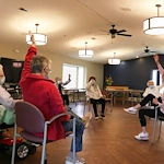 John Knox Village Assisted Living near Kansas City, MO residents socializing