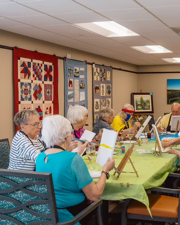 Fieldstone on Clear Creek resident activity - painting