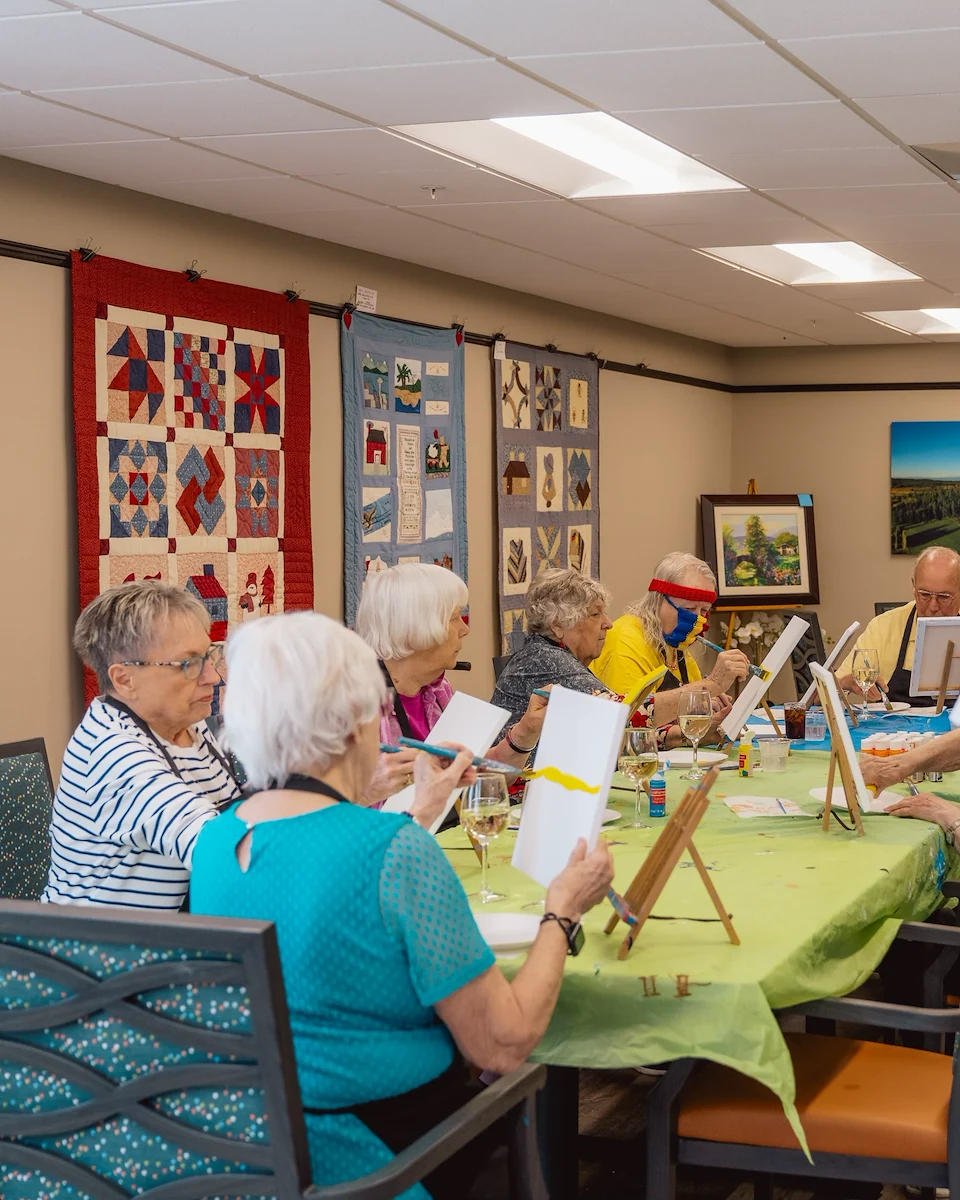 Fieldstone on Clear Creek resident activity - painting
