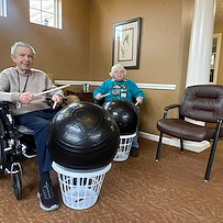 Aberdeen Crossings by New Perspective in Highland Heights, OH, residents staying active with an engaging activity