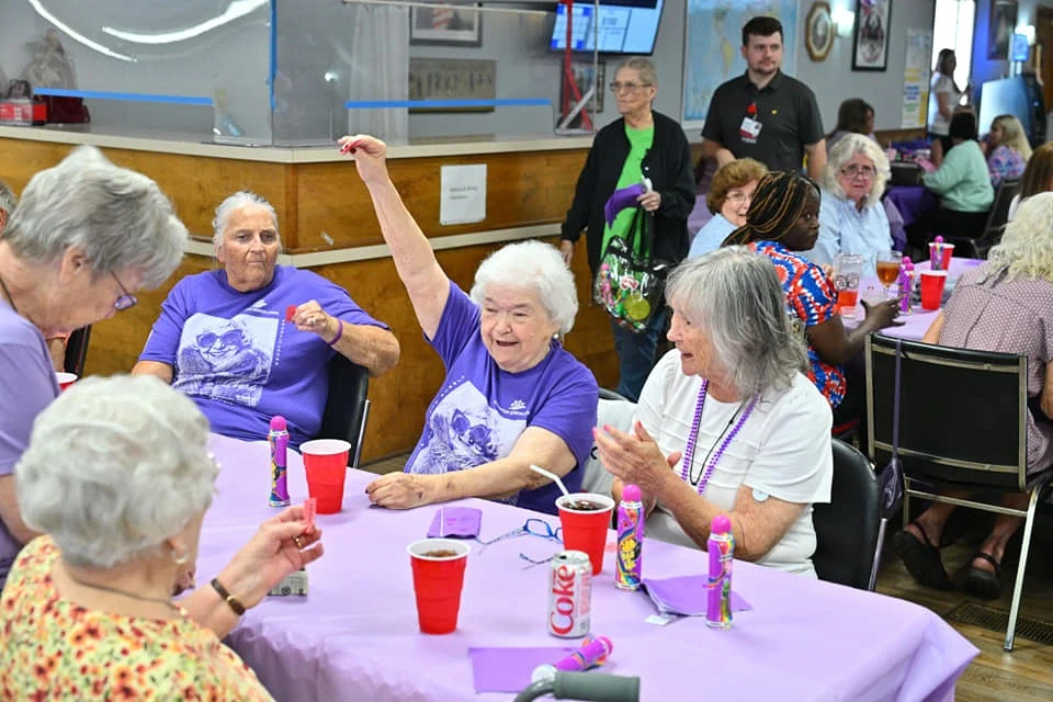 Charter Senior Living of Bowling Green residents having fun during an event