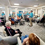Charter Senior Living of Cookeville residents enjoying music