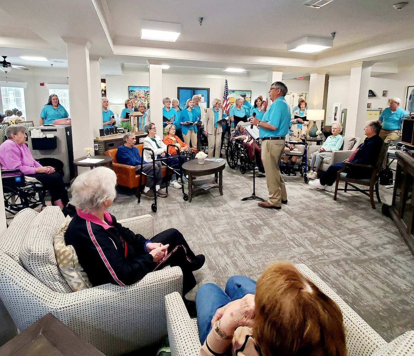Charter Senior Living of Cookeville residents enjoying music