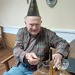 Ascension Living Via Christi Village Ponca City Senior Living in Ponca City, Oklahoma resident at New Years Party