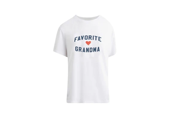 white t-shirt that says favorite grandma