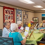 Fieldstone Memory Care of Silverdale painting class