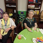 Scholl Canyon Estates Gracious Retirement Living Hawthorn Senior Independent Living in Glendale, California residents socializing