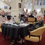 Summerville Estates Gracious Retirement Living Hawthorn Senior Independent Living in Summerville, South Carolina residents sitting in the dining room