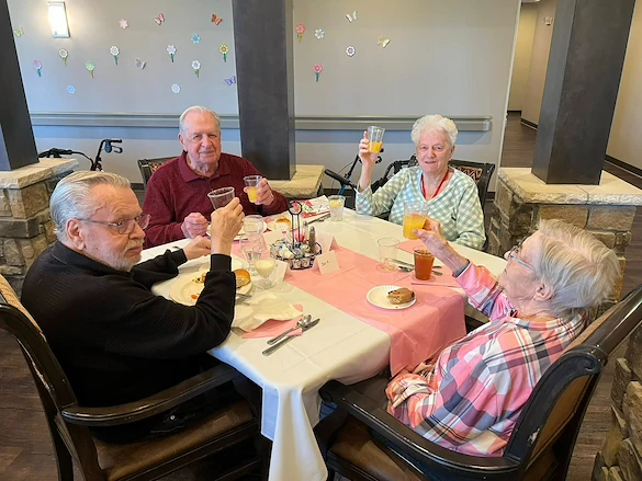 Park Vista Retirement Living - Camanche, IA, happy residents socializing