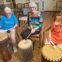 Residents of Verena at Gilbert embracing their musicality while "Touring through Africa"