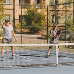 Playing Pickleball