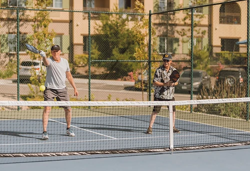 Playing Pickleball