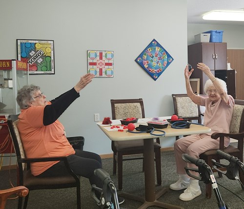 Mercy Village residents have fun with fitness