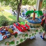 Wenatchee Senior Living by Cogir senior living community offering independent living, assisted living, and respite care in Wenatchee, WA, beach themed party