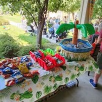 Avamere at Wenatchee Senior Living in Washington beach themed party