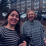 Our lovely caregiver with her client.